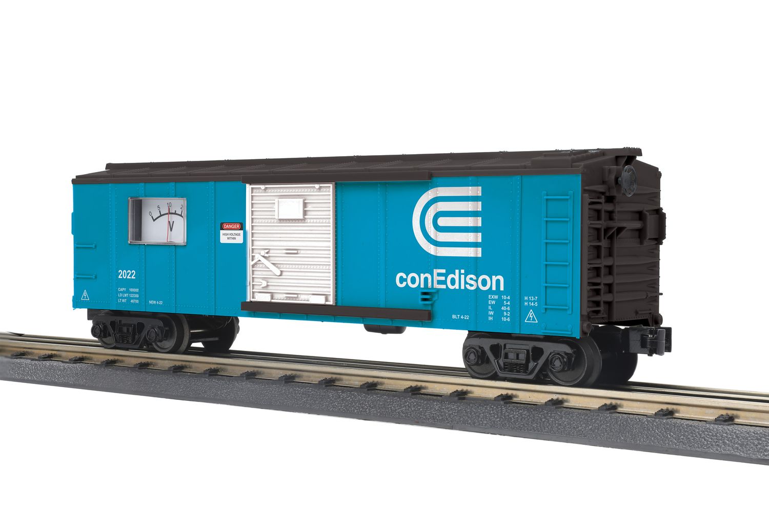 MTH30-71123 | O Gauge | RailKing Box Car w/Power Meter | ConEdison