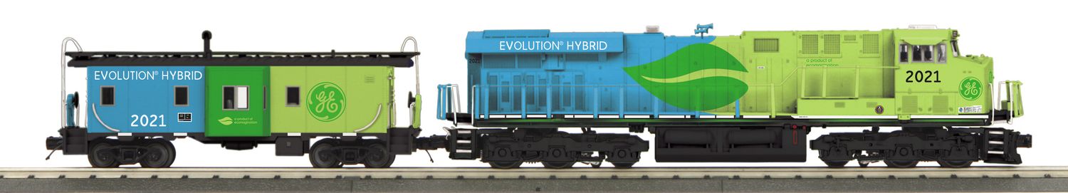 MTH30-20812-1 | O Gauge | RailKing ES44AC Imperial Diesel &amp; Caboose Set With Proto-Sound 3.0 | G.E. Evolution