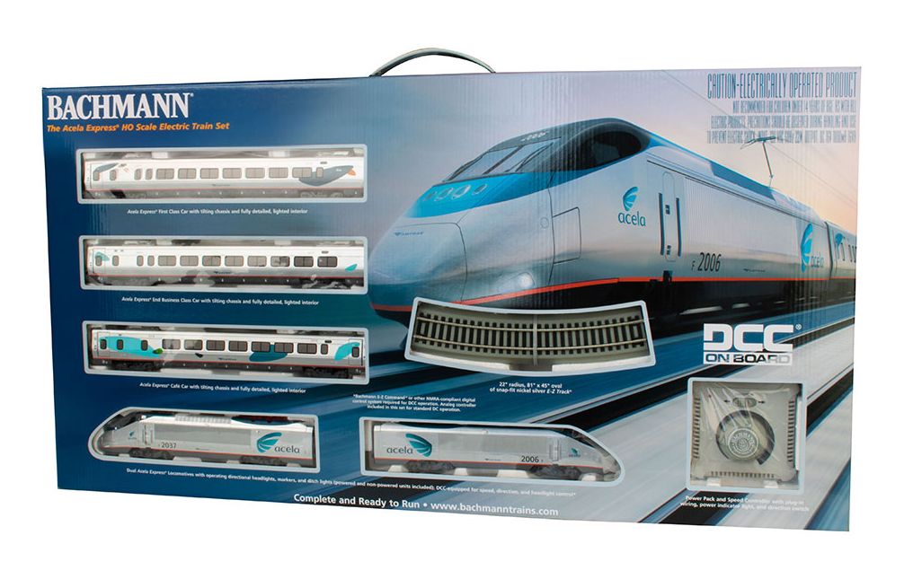 BAC01205 - HO  DCC AMTRK ACELA W/#2037-#2006 LOCO