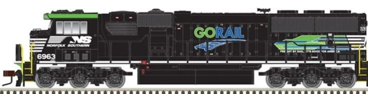 ATL40003990 - N - NS (GORail) SD60E 6963 (DCC)