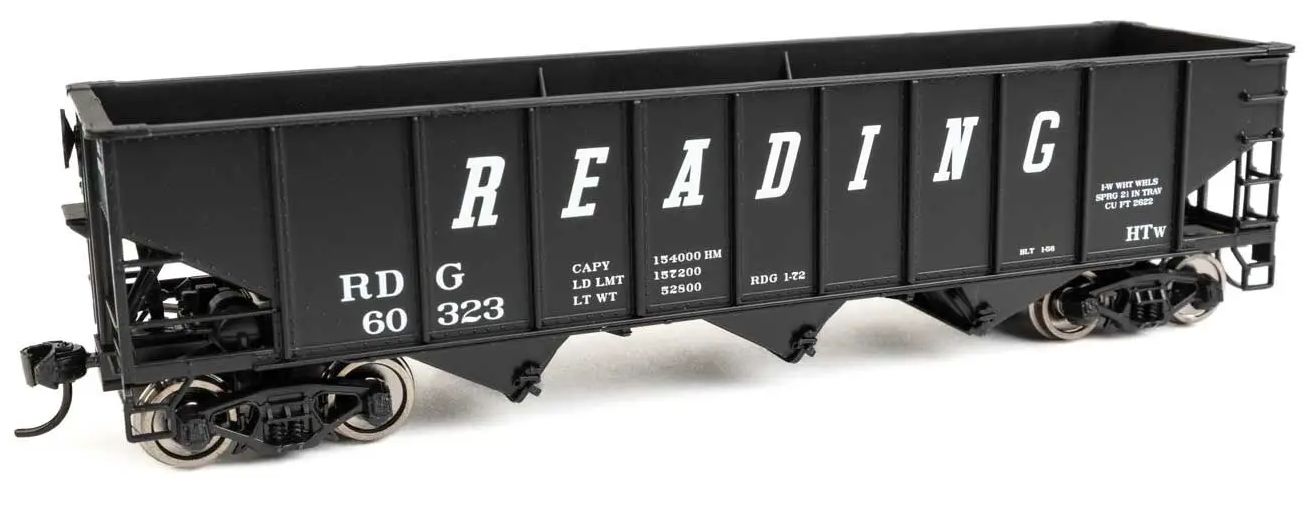910-56727 - HO  AAR 70 TON 3-BAY OPEN HOPPER READING #60323