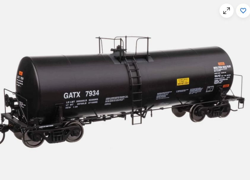 920-100058 - HO - TRINITY TANK CAR  GATX #7934