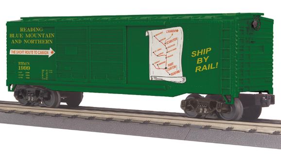 MTH3071228 - O - READING BLUE MT &amp; N 40" DOUBLE DOOR BOXCAR
