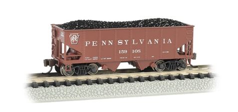 BAC19551 - N PRR 2BAY HOPPER W/ LOAD