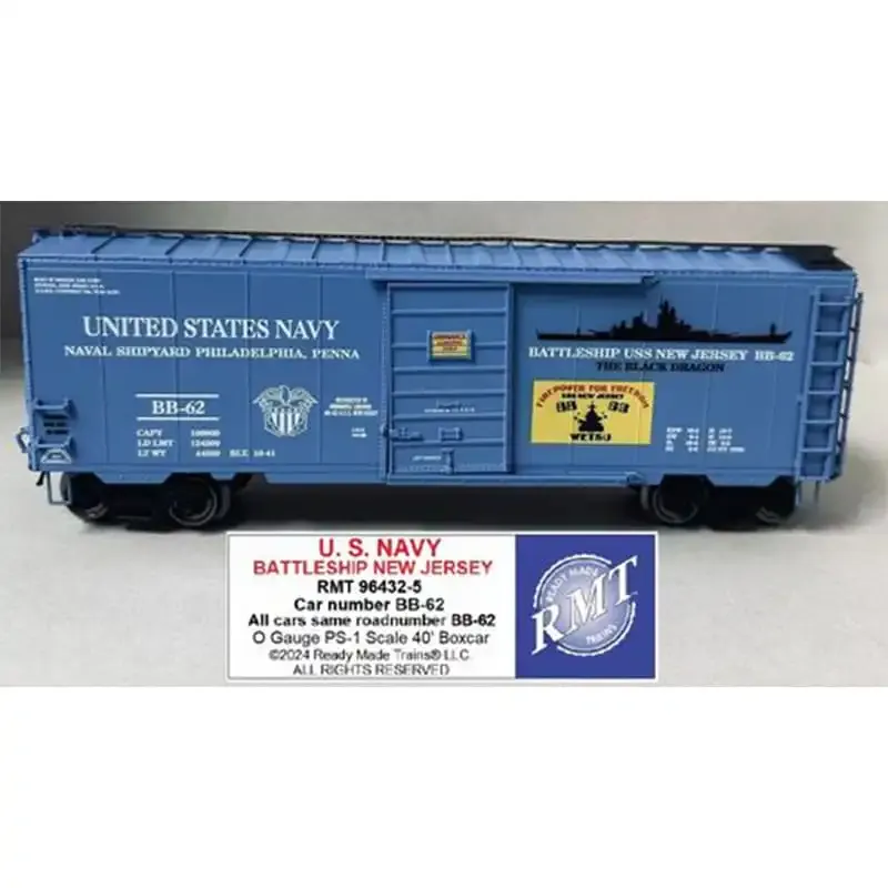 RMT-964325 - O -  BOXCAR NAVY  USS NJ