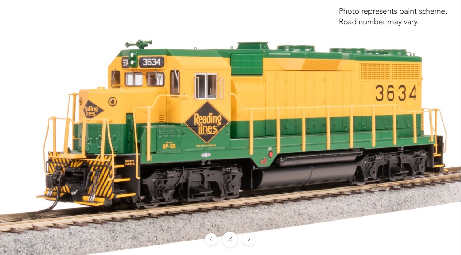 187-8929 - HO  EMD GP35 RDG #3634