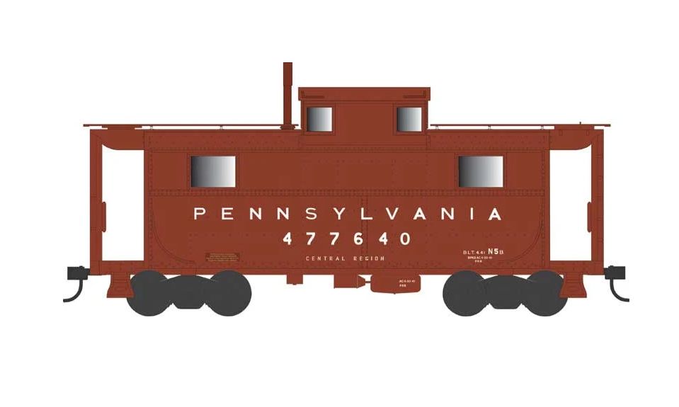 BOW43372 - HO - N-5 Caboose PRR 477651