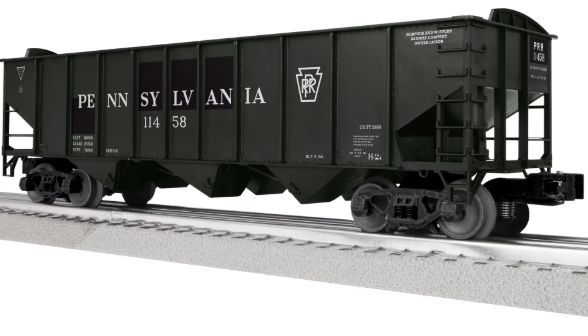 2542249 - O - PRR 3-Bay Hopper 11458 w/Peaked Ends
