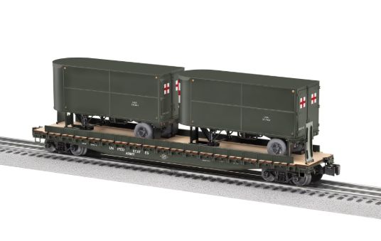 2526360 - O - USA TOFC Flat 39514 w/2 Trailers
