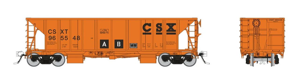 606-158019A - HO - CSX Ballast Hopper