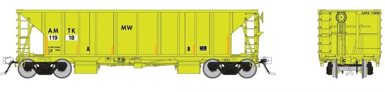 606-158018A - HO - Amtrak Ballast Hopper