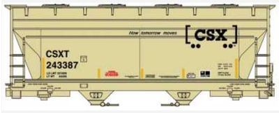 ACU81791 - HO - CSX 2-Bay Covered Hopper 243359