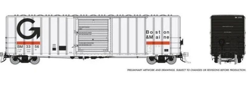 606-198003A - HO - B&amp;M Boxcar 3282