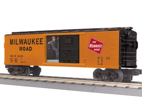 3071241 - O - MILW Box Car w/Signal Man 40119