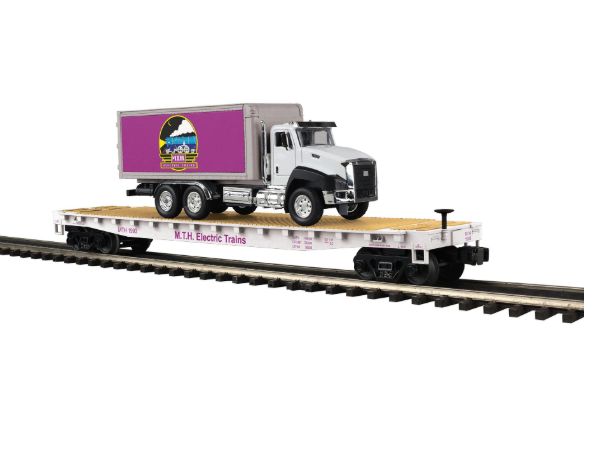 2095862 - O - MTH Flatcar 1993 w/Box Truck
