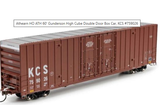 ATH2278 - HO - KCS 759026 60' DD Boxcar