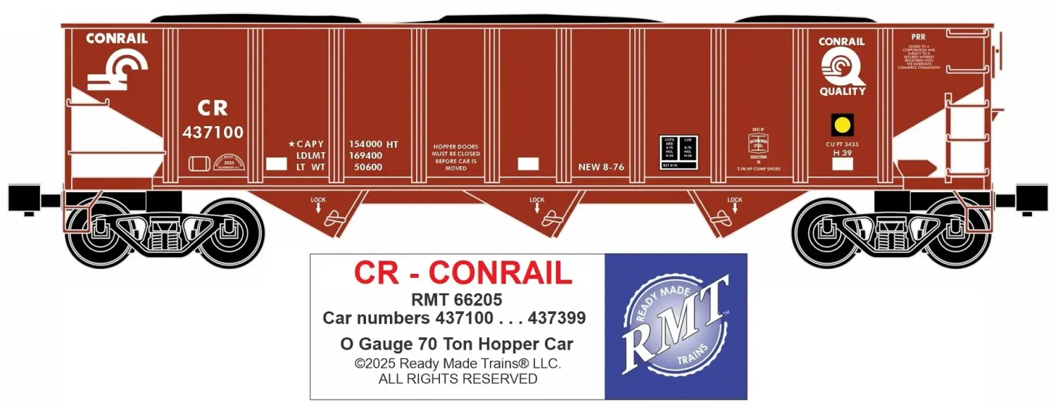 RMT66205 - O - CR 3-Bay Hopper