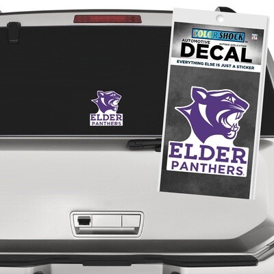 AUTO DECAL LARGE PH OVER ELDER PANTHERS