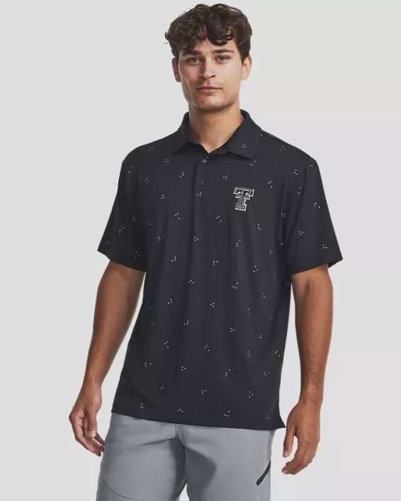 UA BLACK SPLATTER POLO