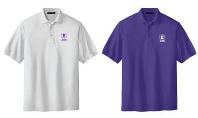 NEW!!! Port Authority Purple Dress Code Poly Cotton Polo