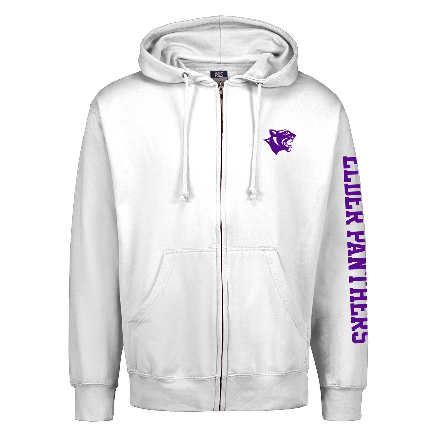 MVSPORT WHITE FULL ZIP HOOD 2024/25