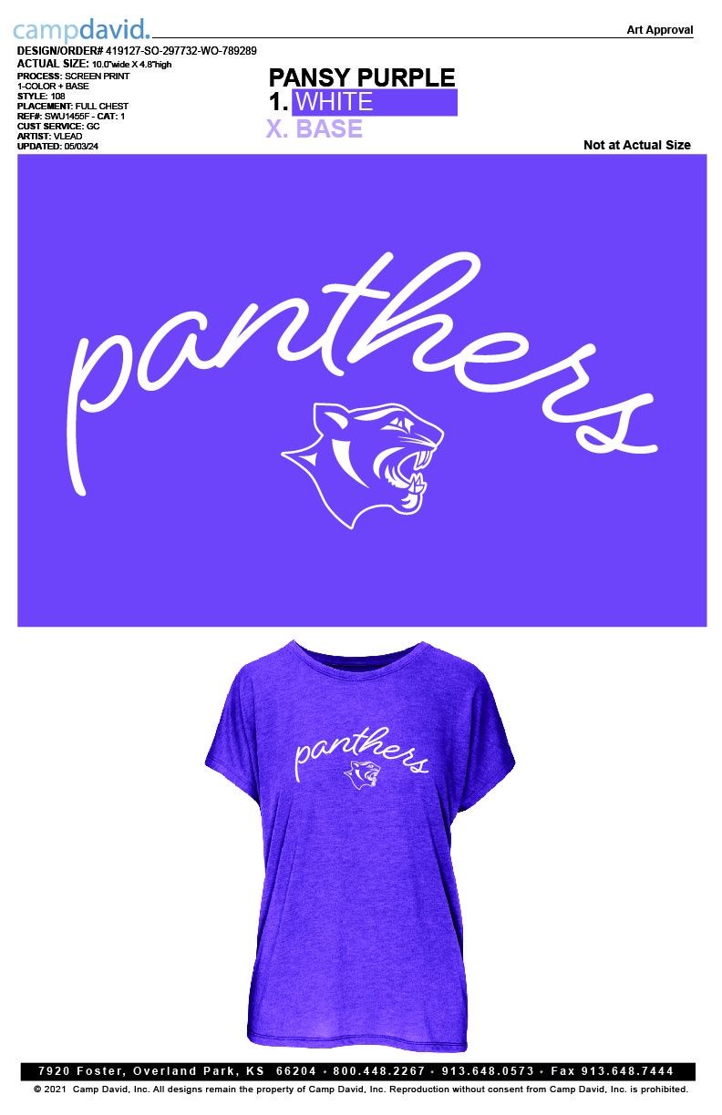 WOS CAMP DAVID PURPLE SCOOP NECK T 24/25