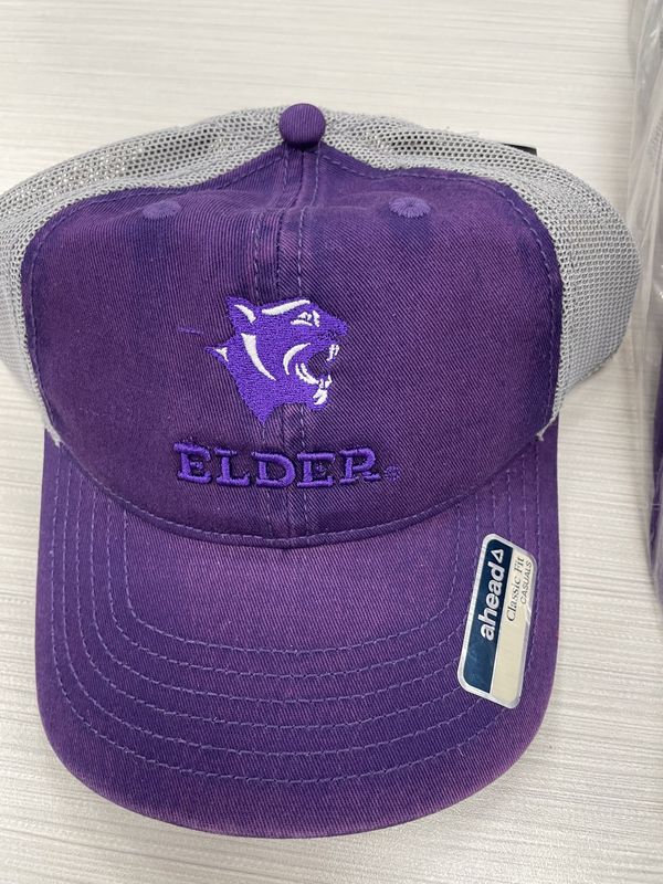 AHEAD WHARF HAT PURPLE AND GREY ADJ BACK