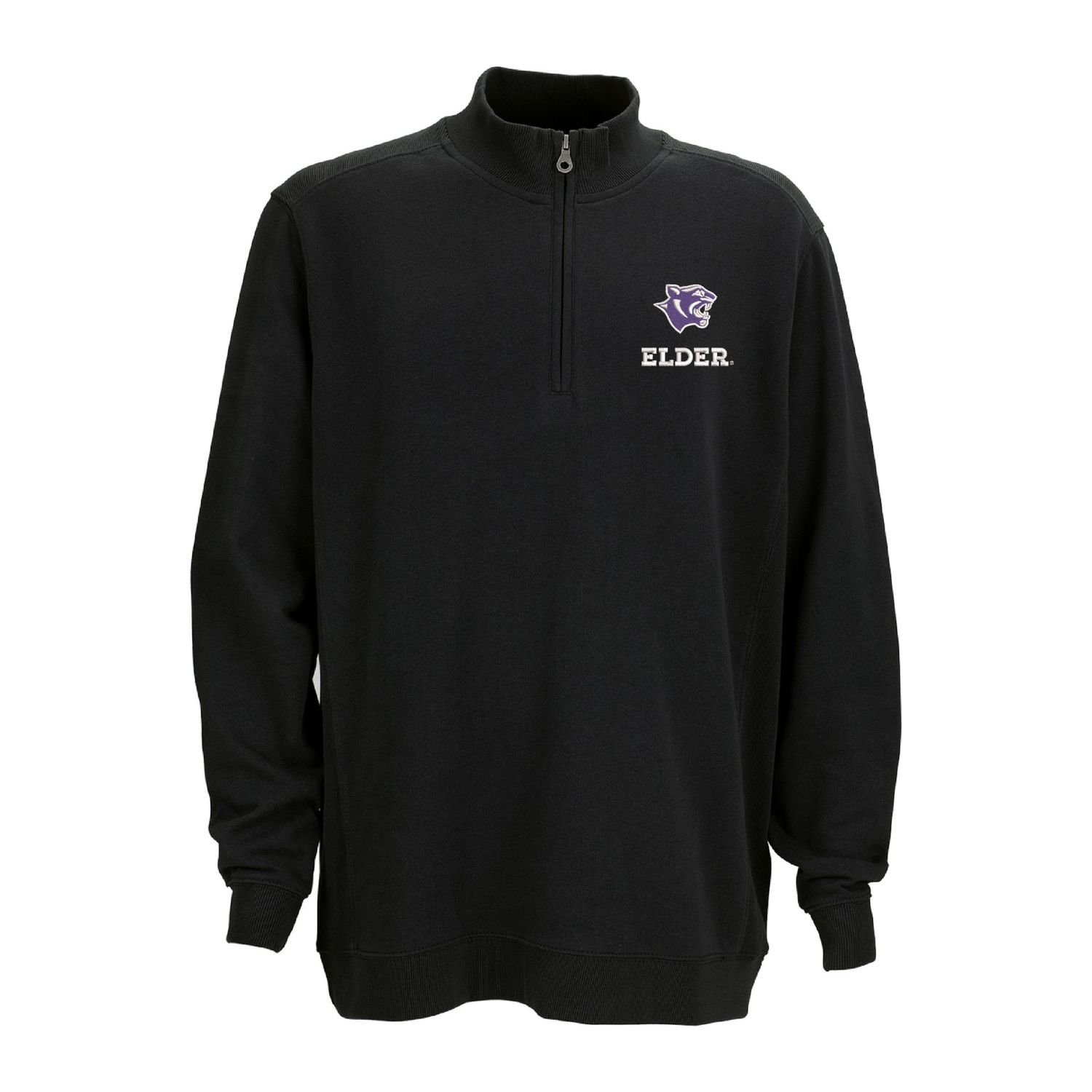 VANTAGE PREMIUM BLACK COTTON 1/4 ZIP