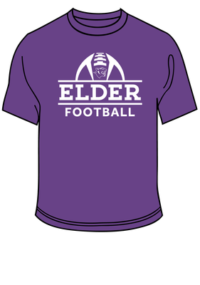 PURPLE FOOTBALL TEE 2025