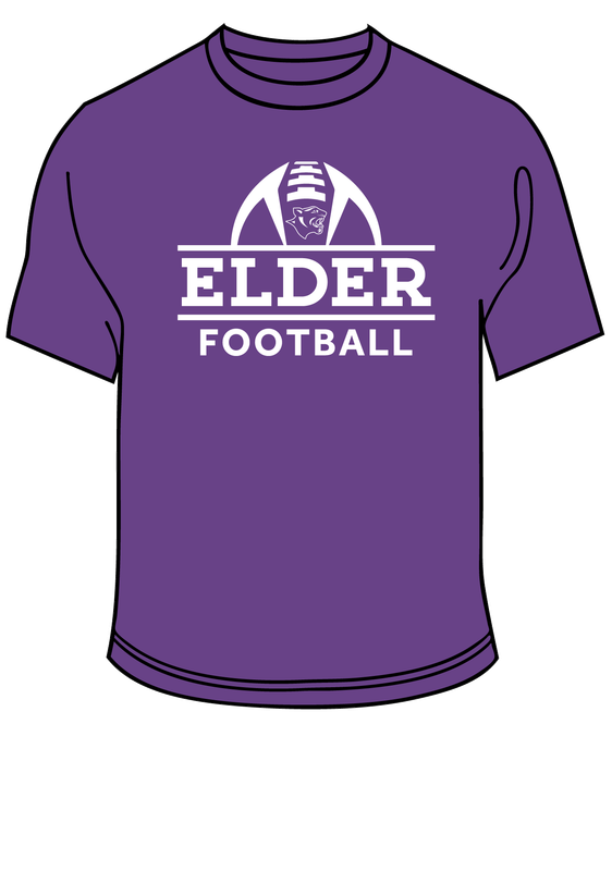 PURPLE FOOTBALL TEE 2025