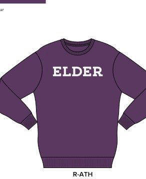 MENS PURPLE 100% RECYCLED CREW NECK STICHED SWEATER