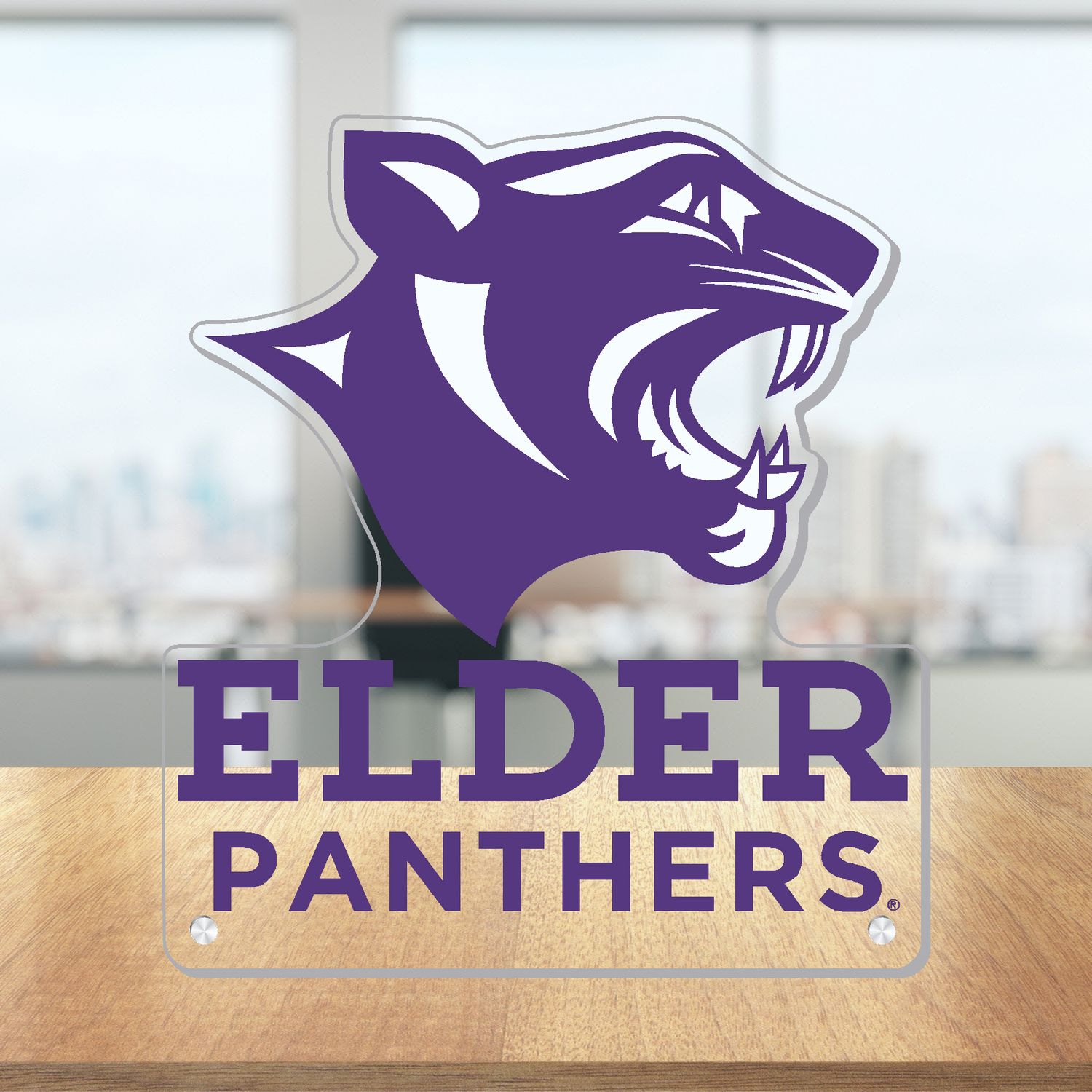 CDI ACRYLIC PANTHER HEAD 12&quot; STANDEE