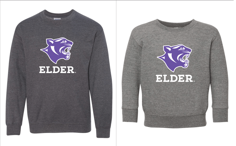 YOUTH GRAPHITE GREY CREW UNDERGROUND