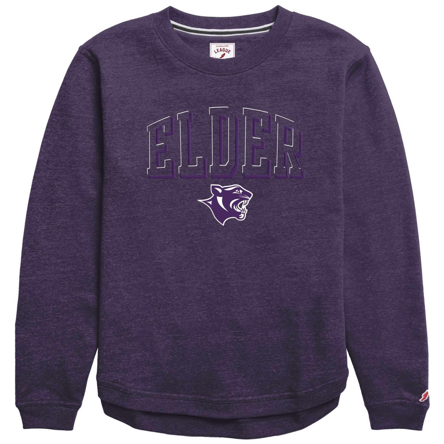 L2 COTTON BLEND RELAXED FIT CREW WITH EMBRODERY