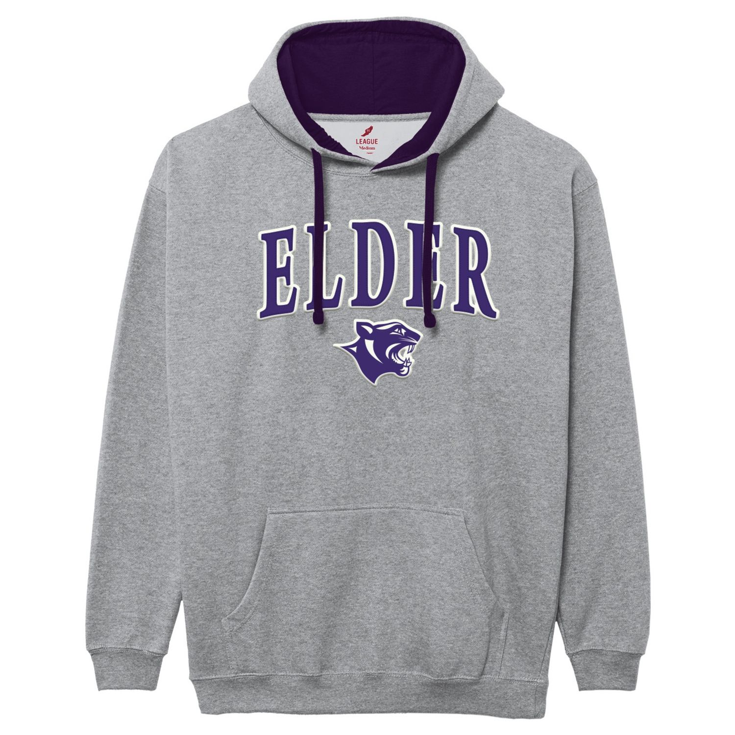 L2 GREY ESSENTIAL COLORBLOCK HOOD