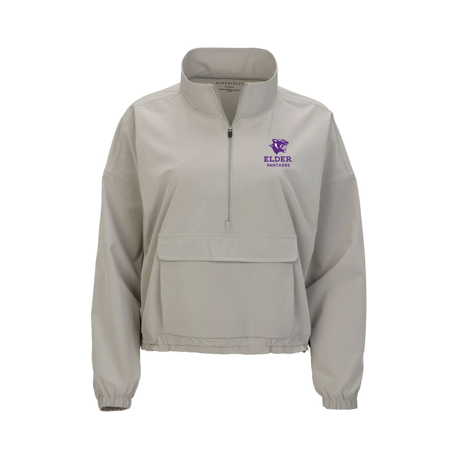 WOS BOXERCRAFT STRETCH WOVEN GREY 1/4 ZIP