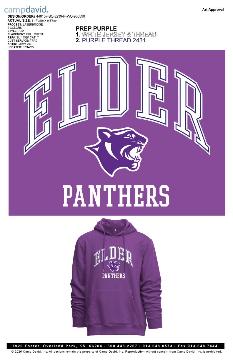 CAMP DAVID PURPLE COTTON BLEND HOODIE