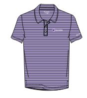 MENS COLUMBIA DOUBLE HIT PURPLE STRIPED POLO
