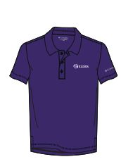 MENS COLUMBIA PURPLE OMNI WICK POLO