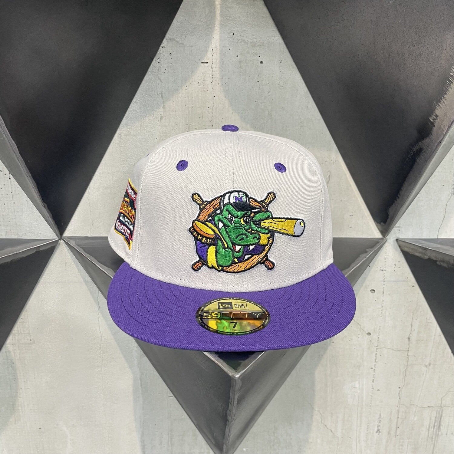 New Era Cap Milb Cream Purple Fitted