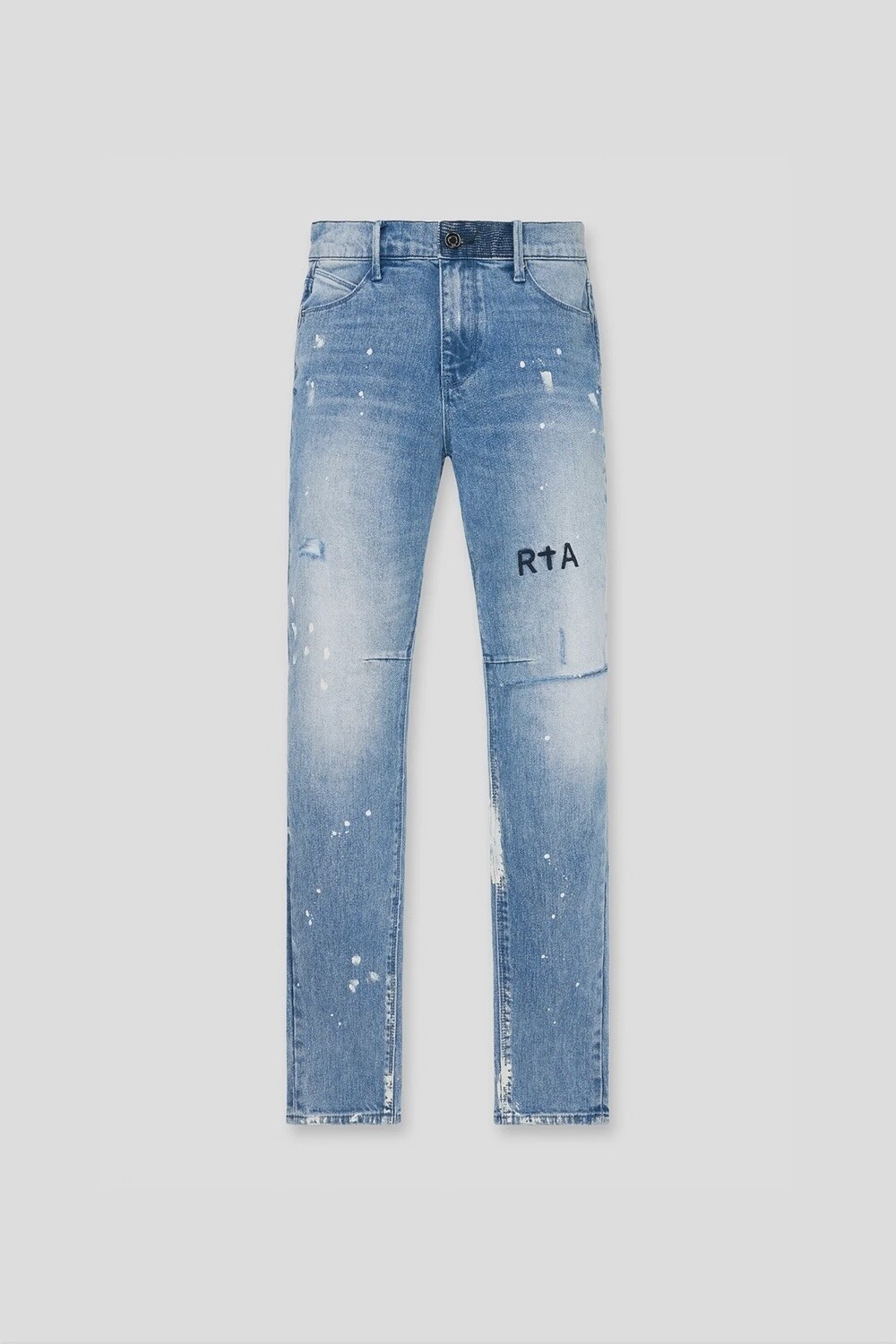 RTA Clayton Jeans Distressed White Paint