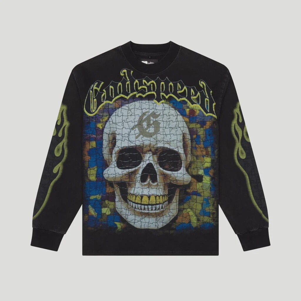 Godspeed Puzzled LS Black
