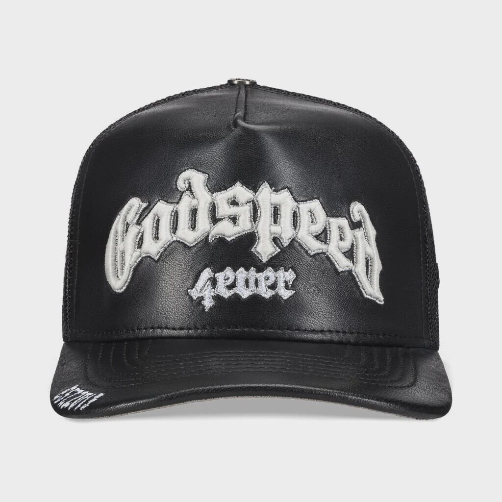 GS4EVER PREMIUM LEATHER TRUCKER HAT