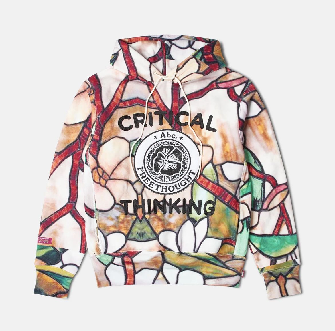 Abc. Critical Thinking Hoodie Stained Glass