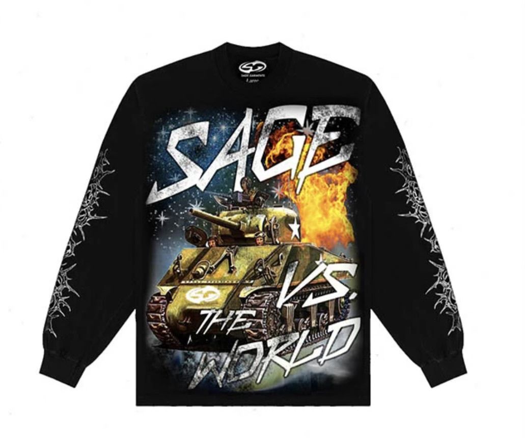 Sage Garments Sage Vs The World LS Black