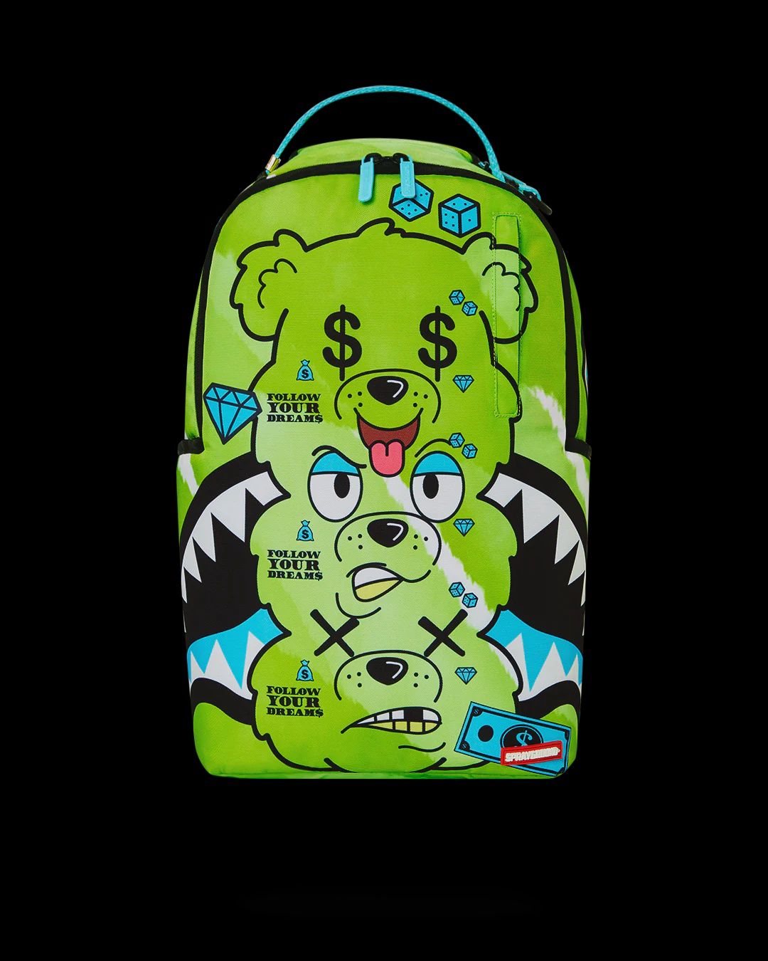 SPRAYGROUND MONEY BEAR SEEING TRIPLE DLXSR BACKPACK