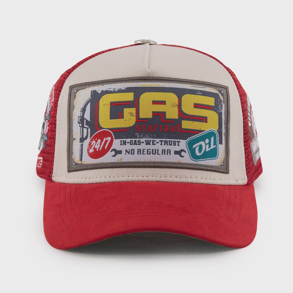 Gas NYC Full Service Trucker Red Hat