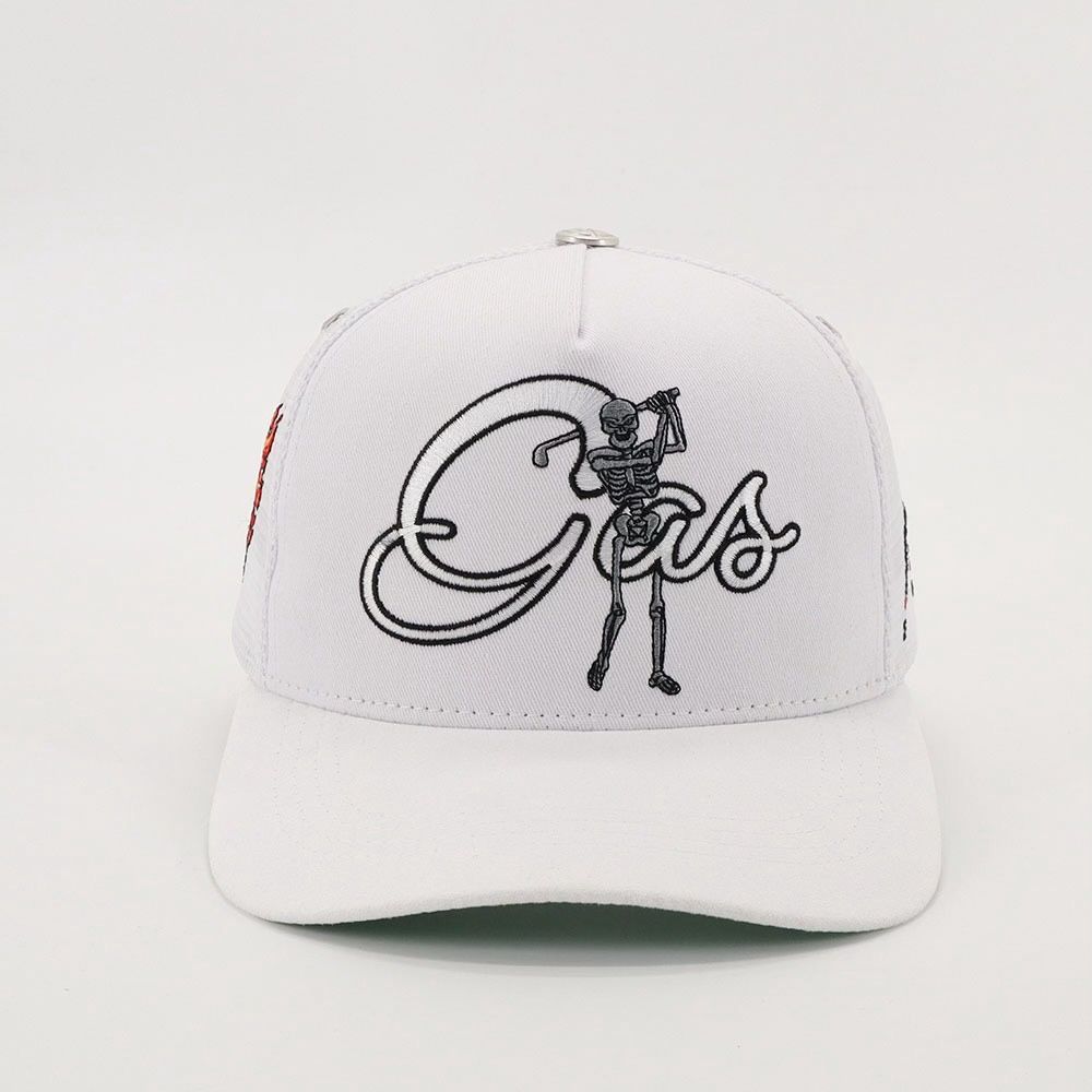 Gas NYC Golf Skeleton White Trucker
