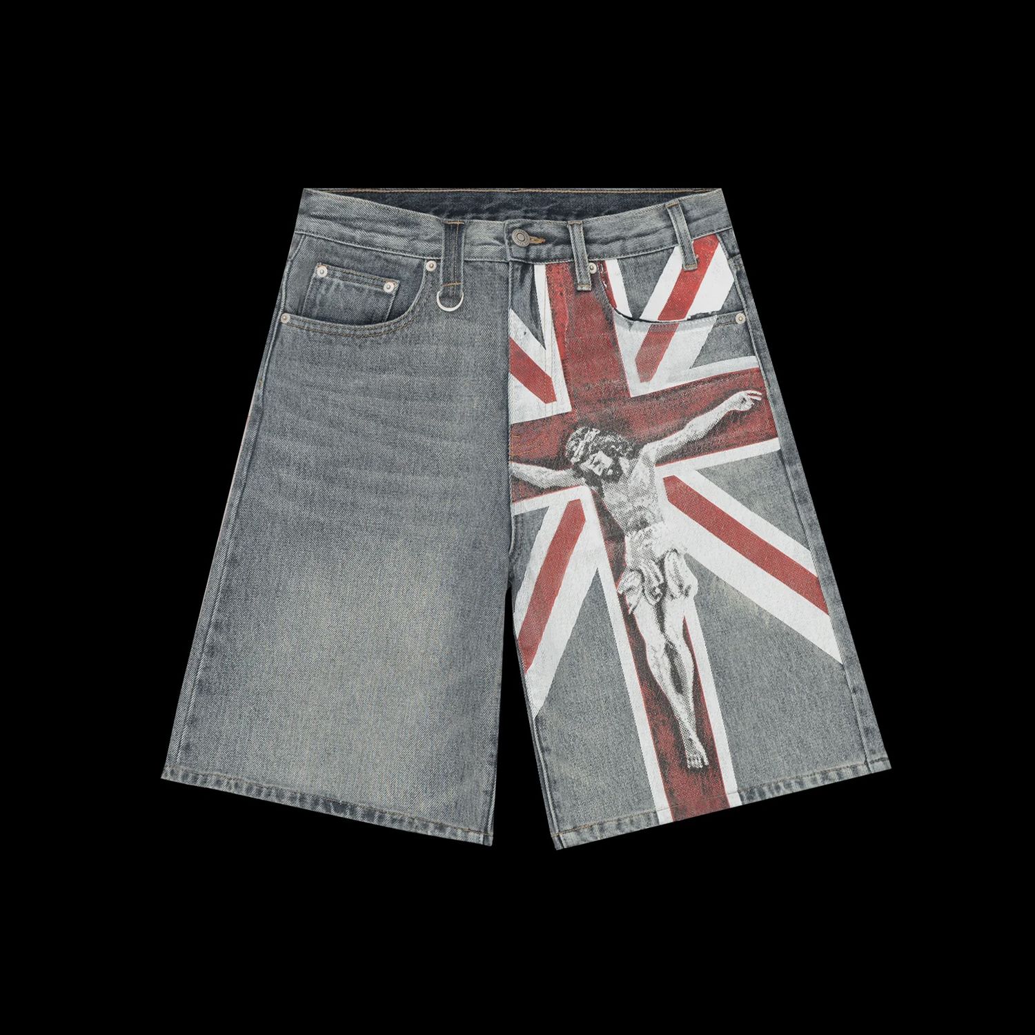 Bravest Studios Union Jesus Blue Jorts