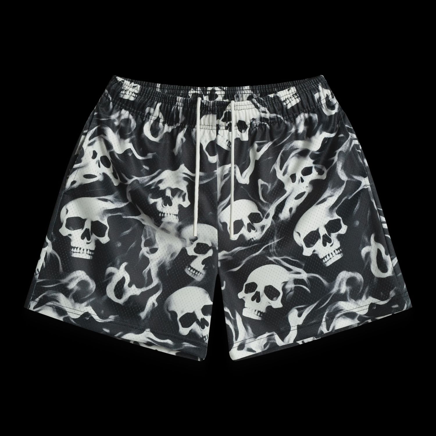Bravest Studios Black Skelly Shorts